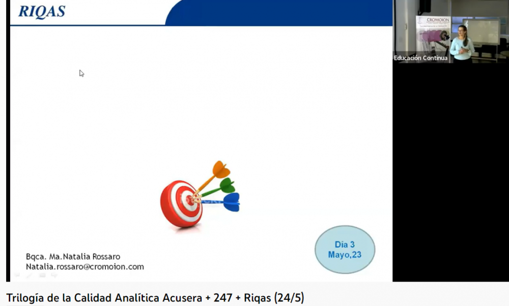 “La Trilogía de la Calidad Analítica Acusera + 247 + Riqas” - Esquema de evaluación externa (24/5/2022)
